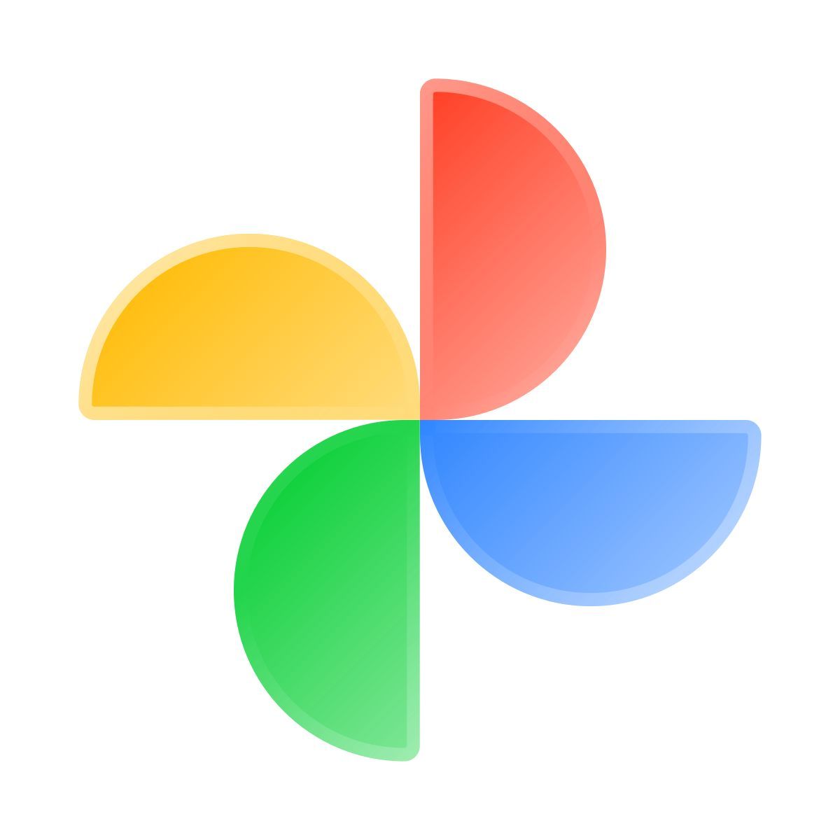 liquid glass color style google photos icon