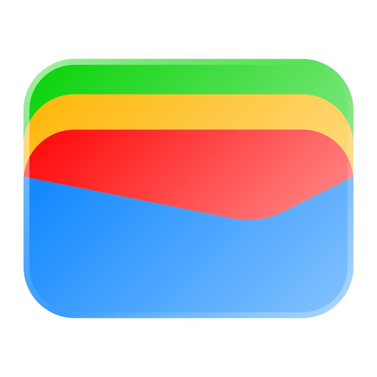 liquid glass color style google wallet icon