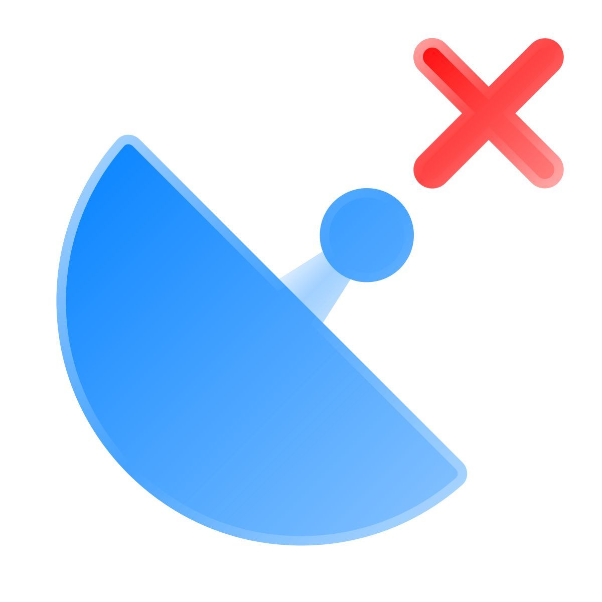 liquid glass color style gps disconnected icon