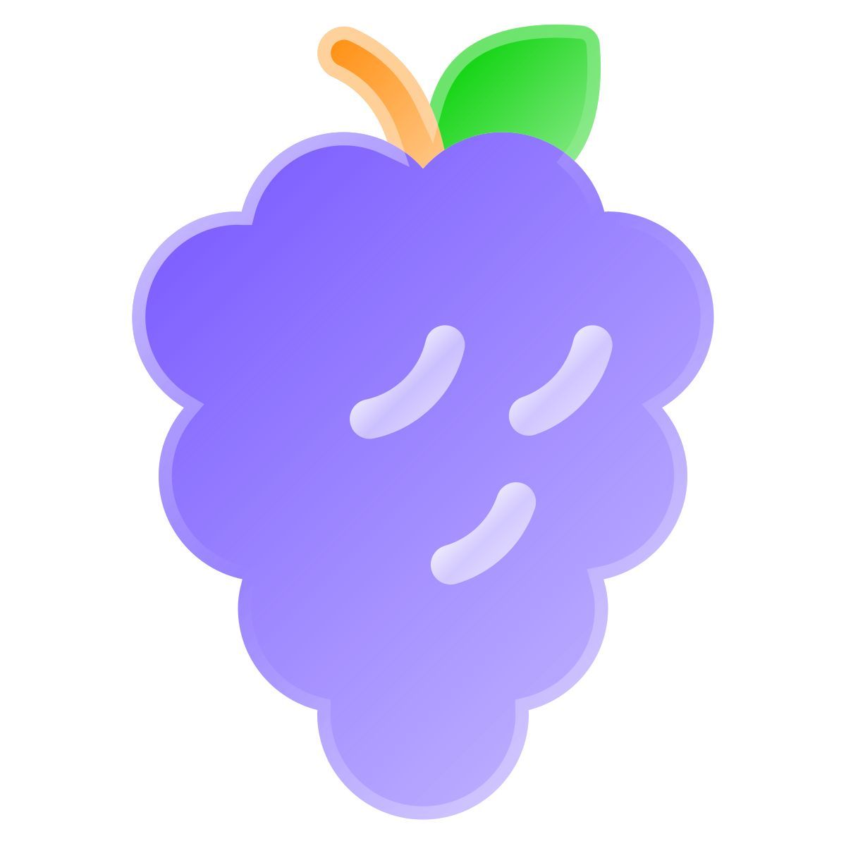 liquid glass color style uvas icon