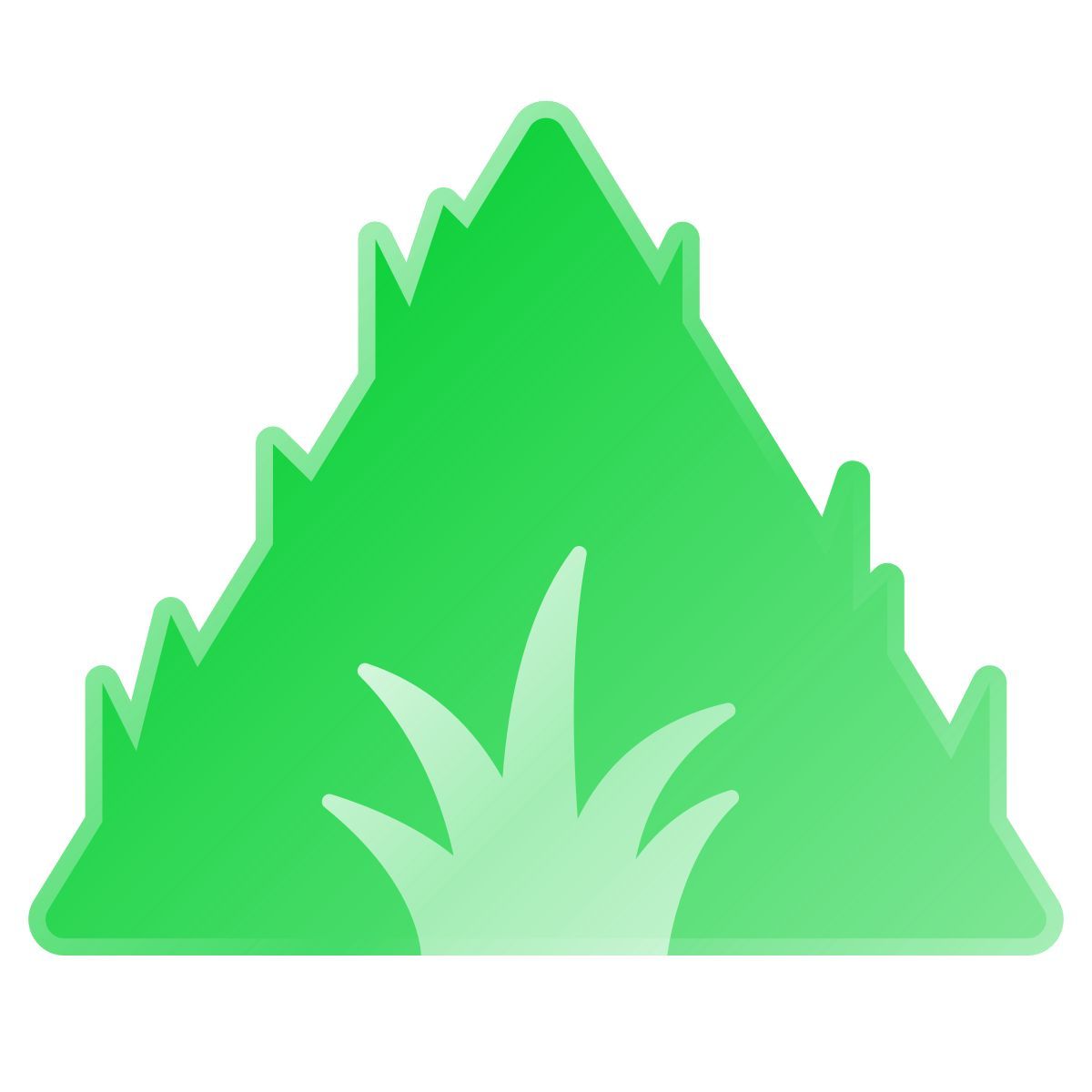 liquid glass color style куча травы icon