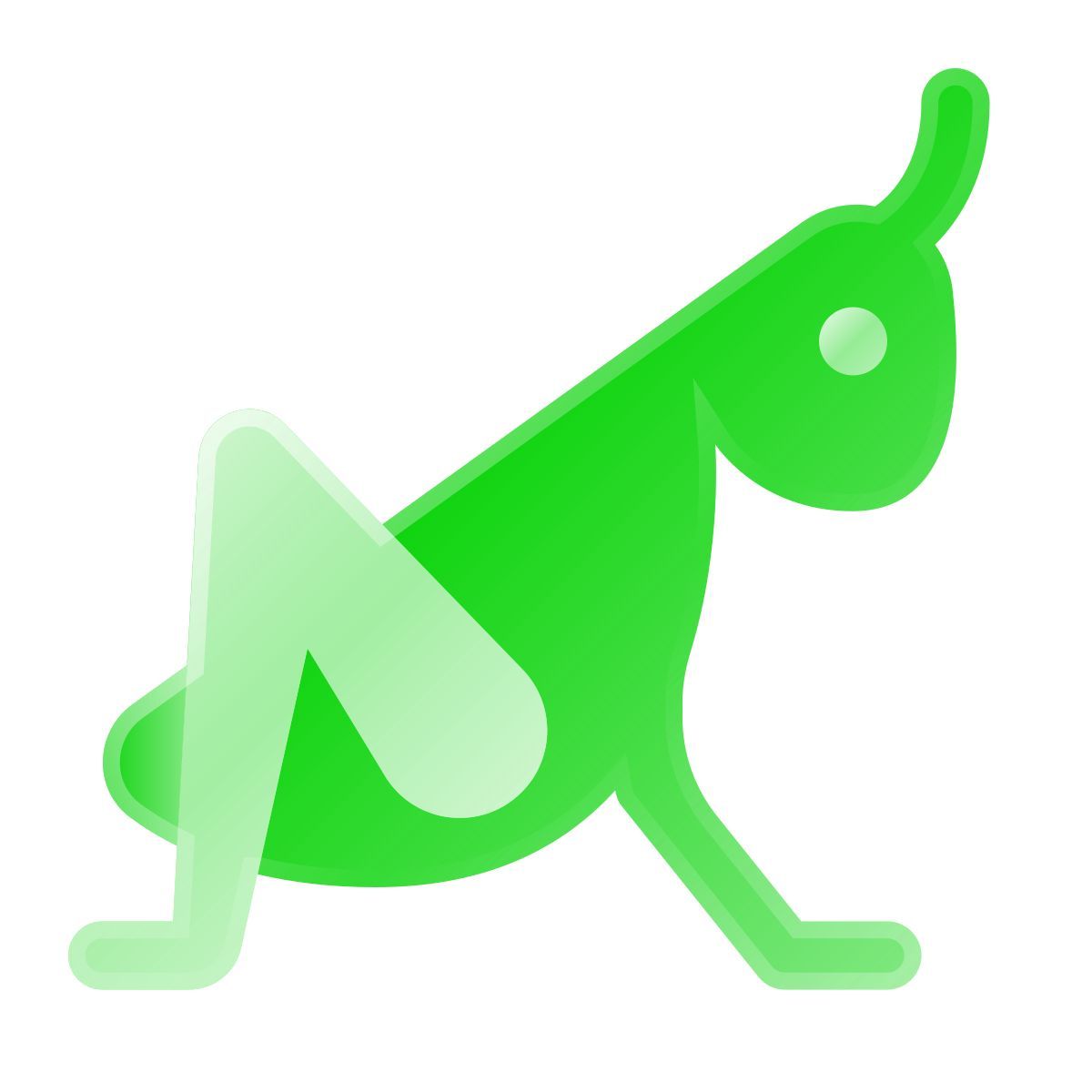 liquid glass color style バッタ icon
