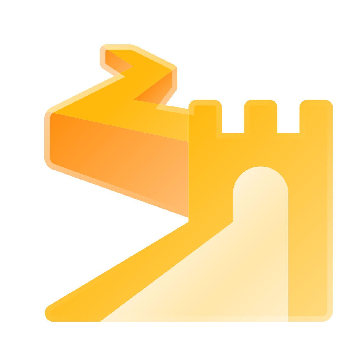 liquid glass color style chinesische mauer icon