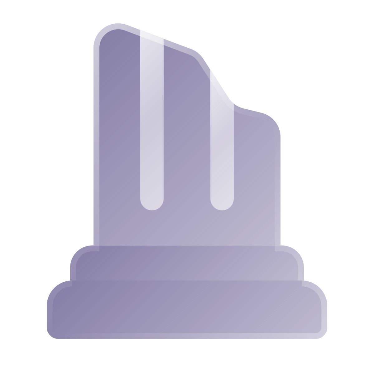 liquid glass color style 柱 icon