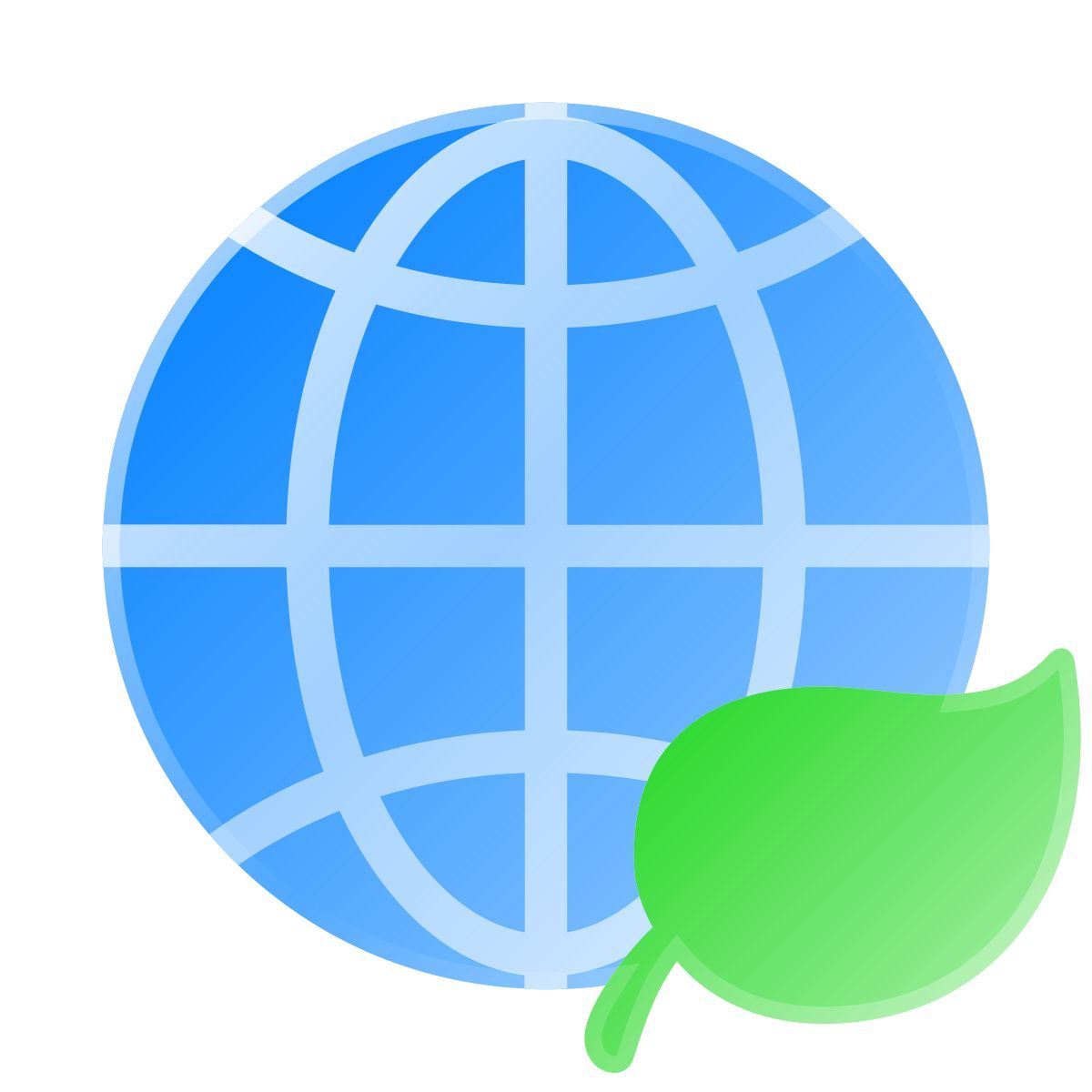 liquid glass color style grüne erde icon