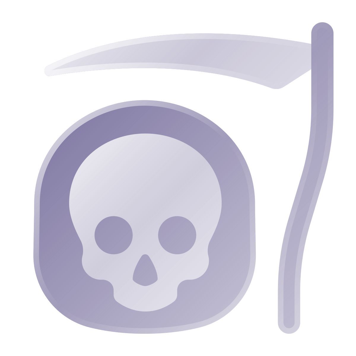 liquid glass color style faucheuse icon