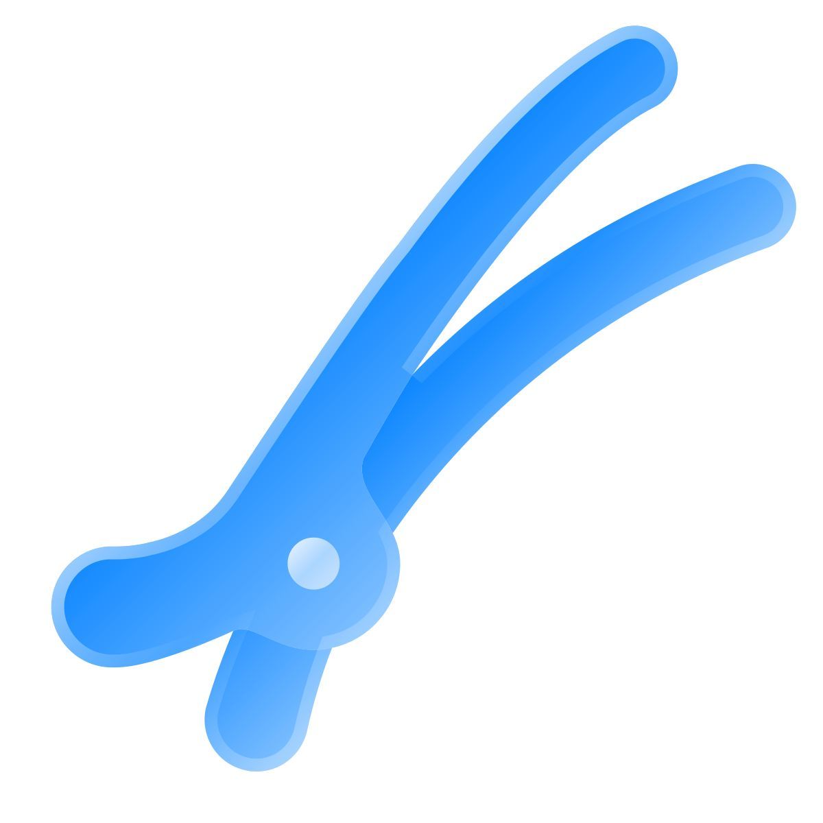liquid glass color style prendedor de cabelo icon