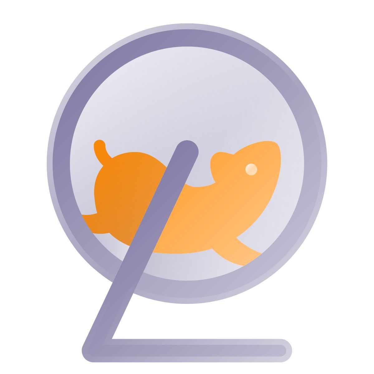 liquid glass color style hamsterrad icon