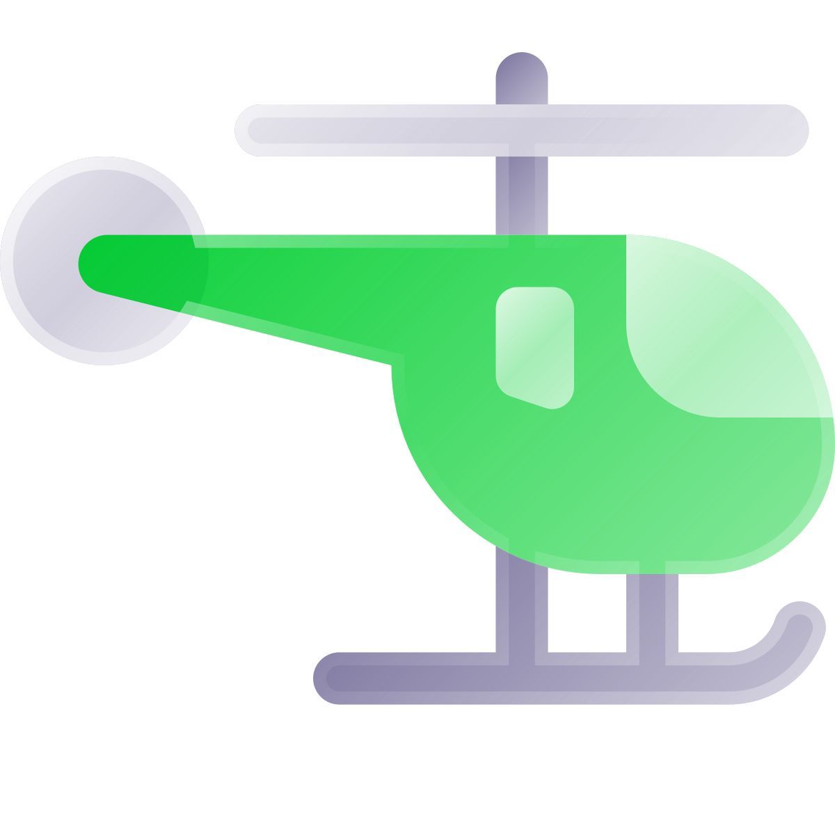 liquid glass color style 直升机 icon