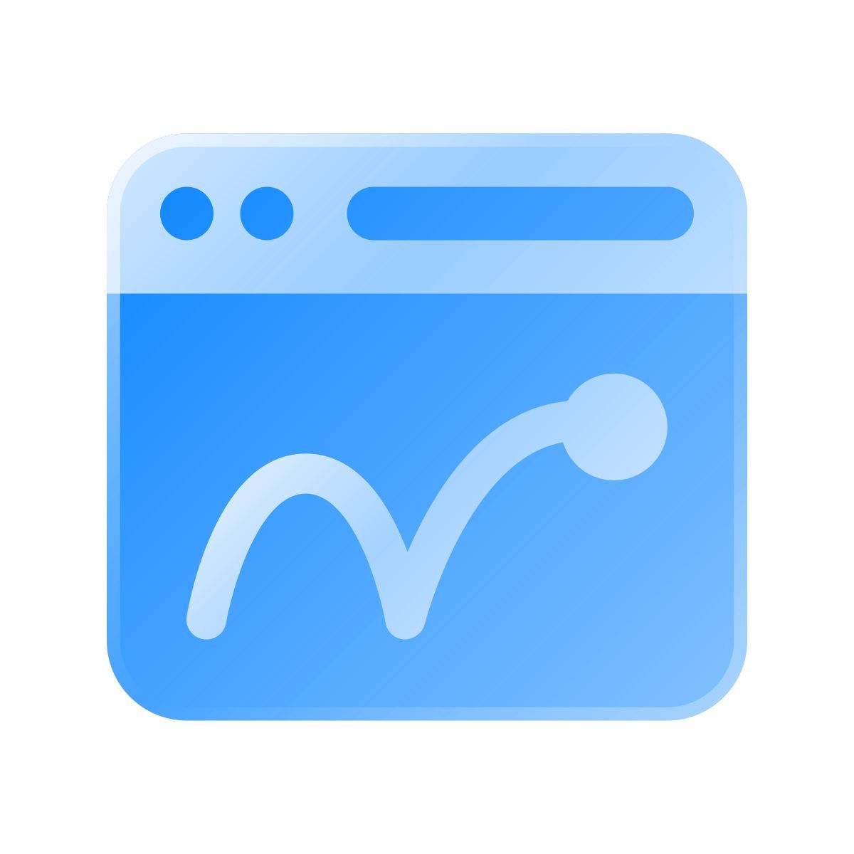liquid glass color style high bounce rate icon