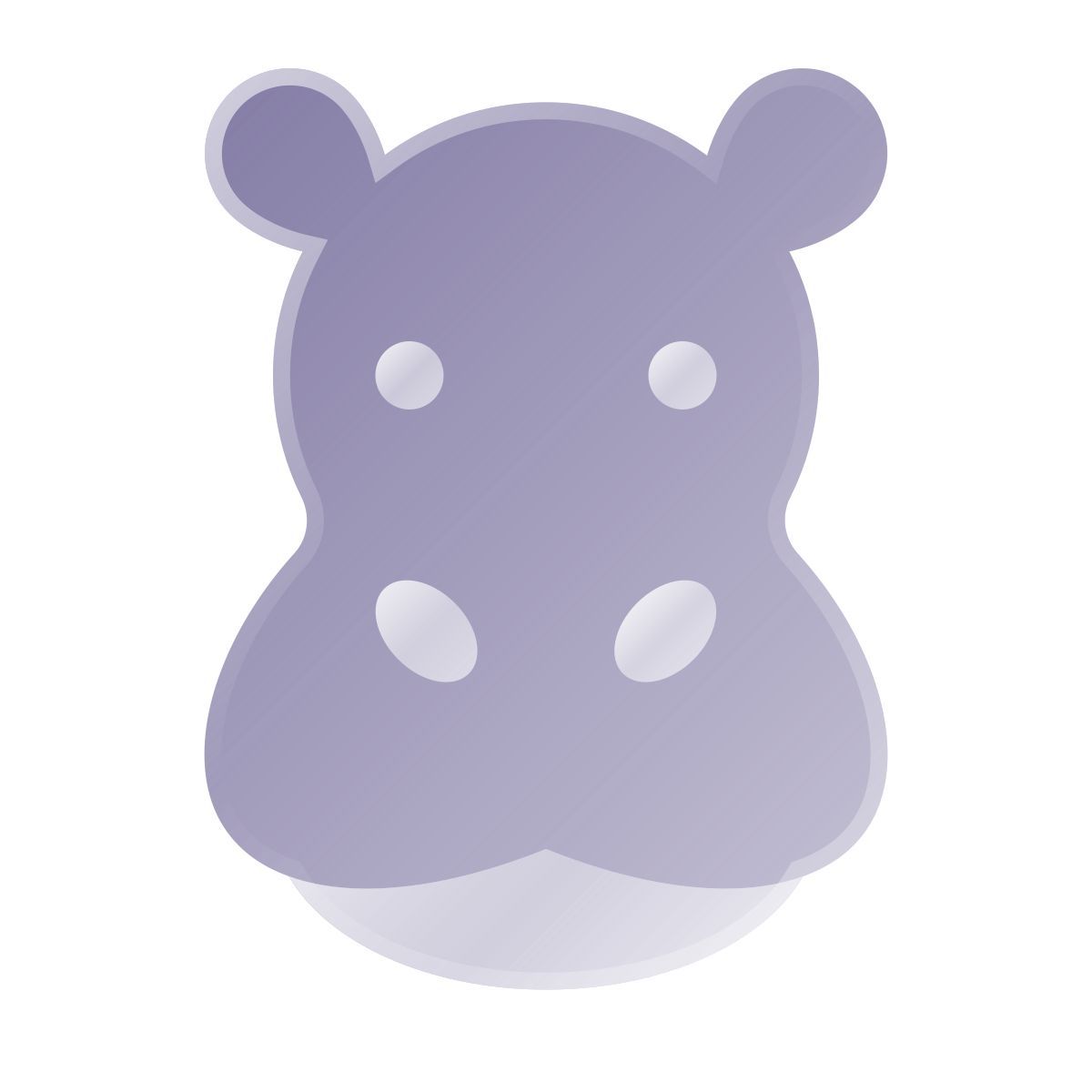 liquid glass color style 河马 icon
