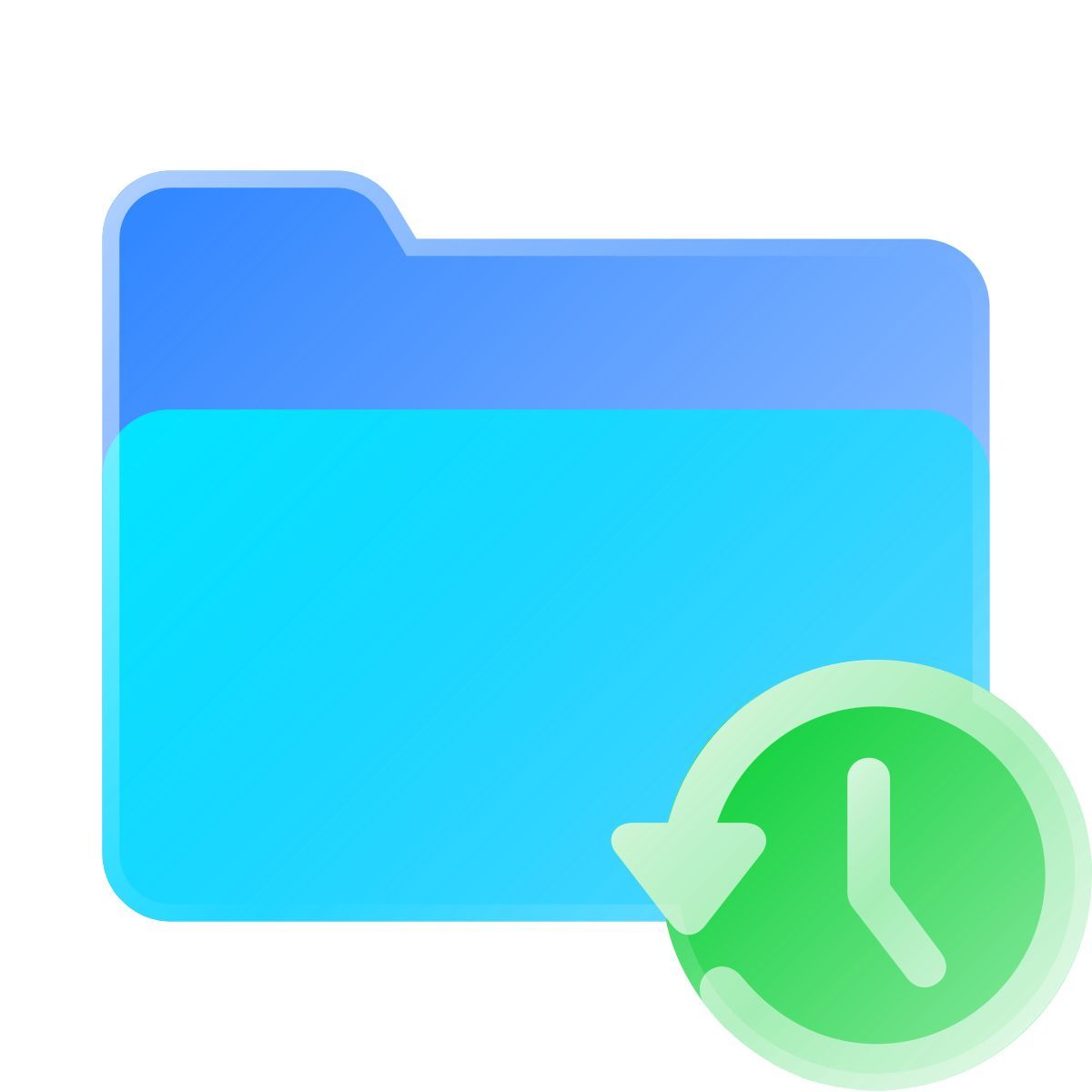 liquid glass color style verlaufsordner icon