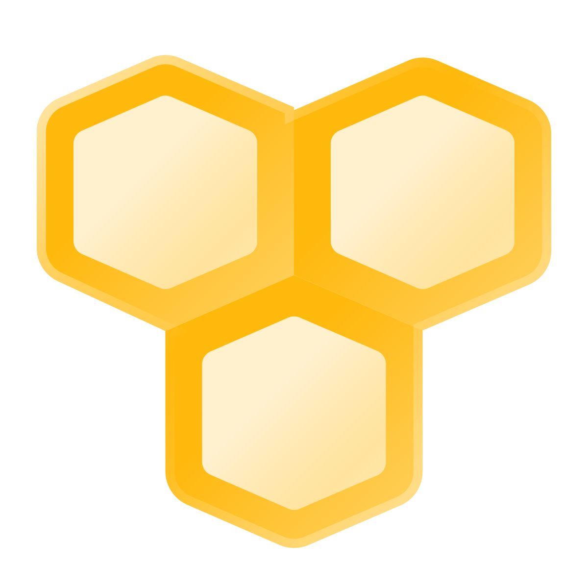 liquid glass color style nids d’abeille icon
