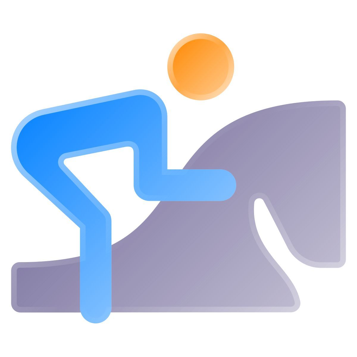 liquid glass color style équitation icon