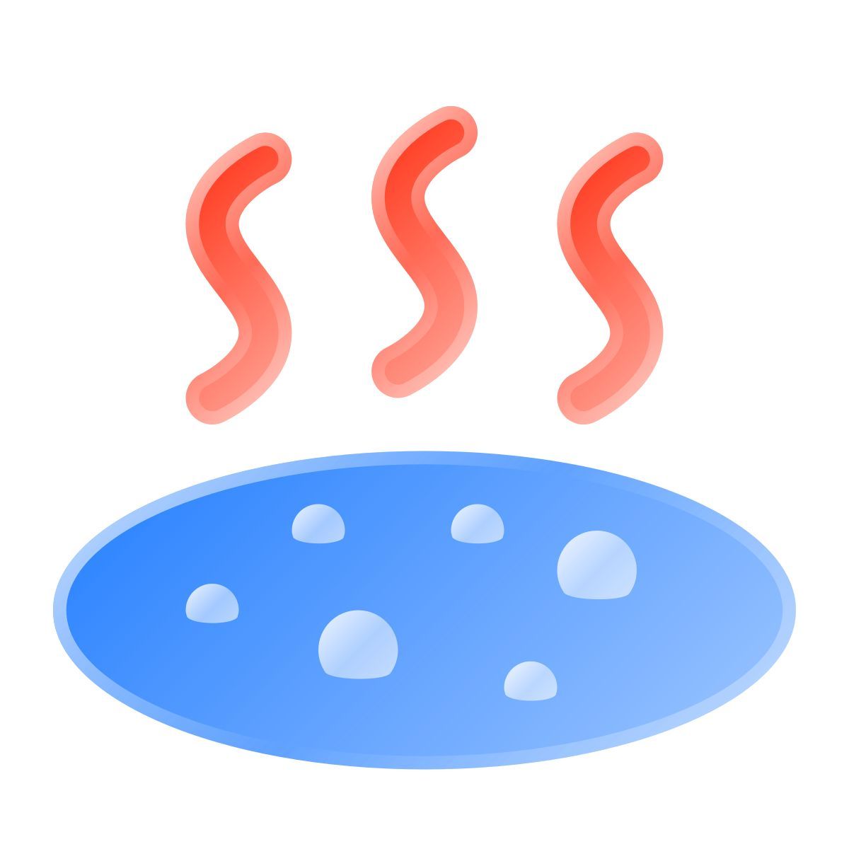 liquid glass color style 温泉 icon