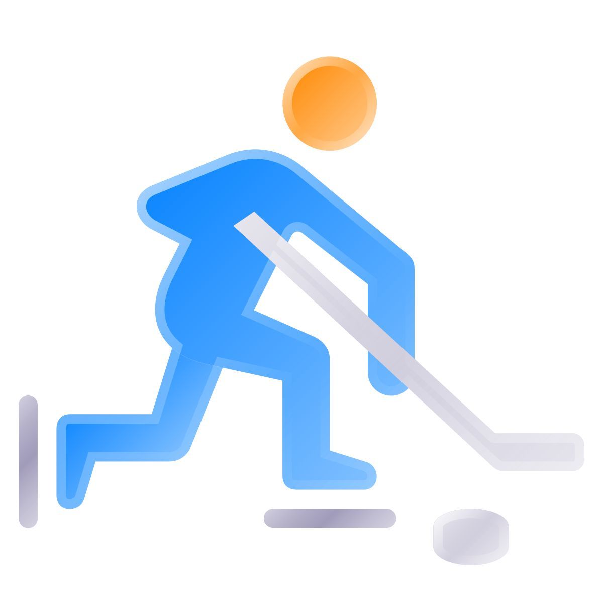 liquid glass color style 冰球 icon