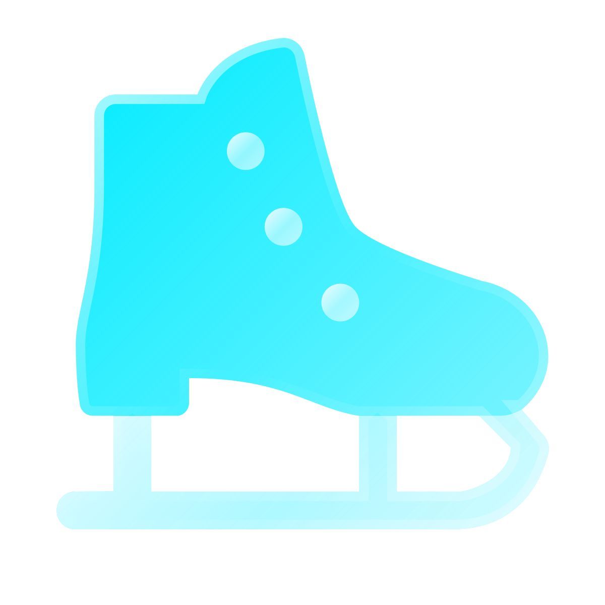 liquid glass color style patin à glace icon