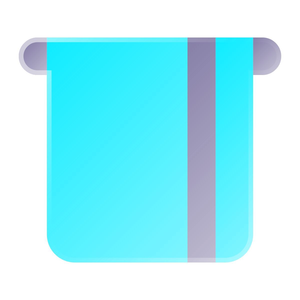 liquid glass color style insert card icon