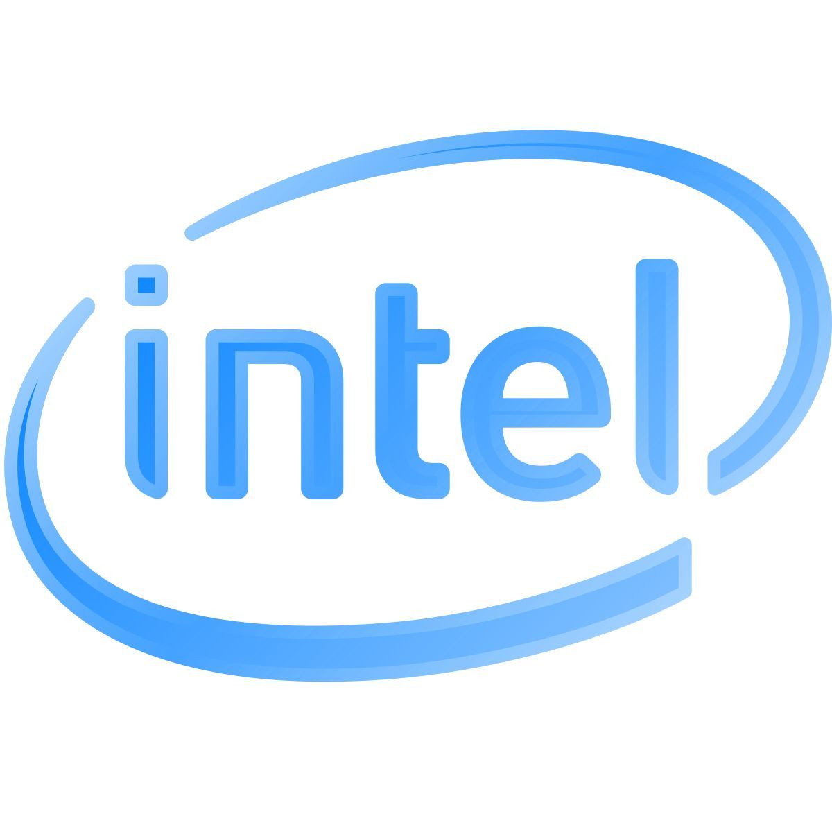 liquid glass color style intel icon
