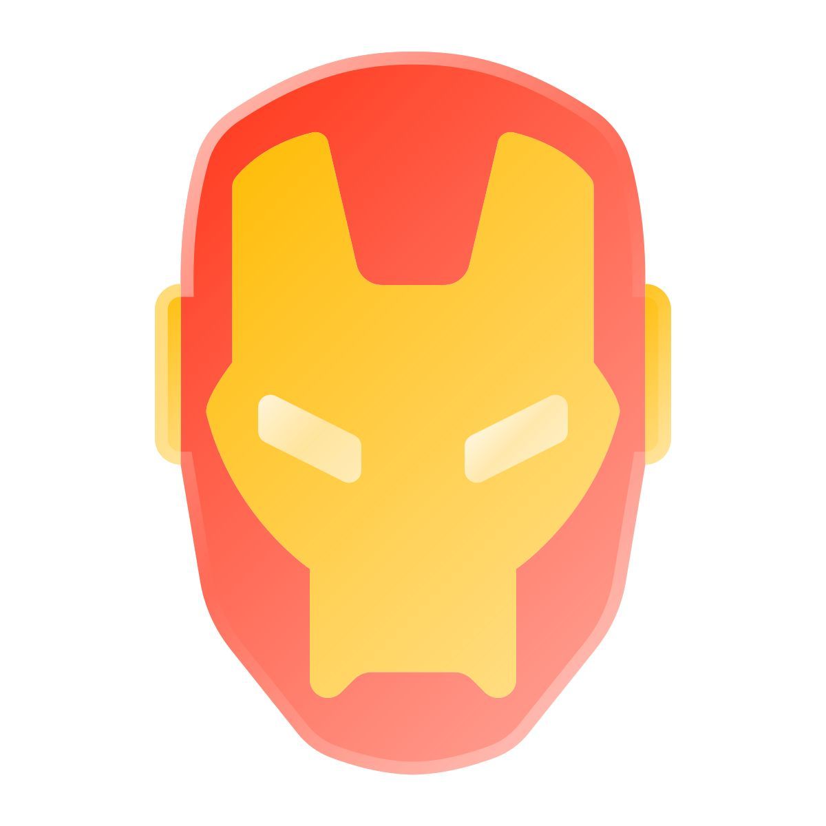 liquid glass color style 钢铁侠 icon