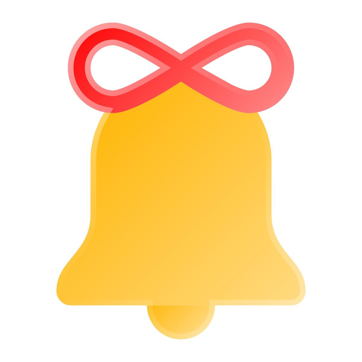 liquid glass color style jingle bell icon