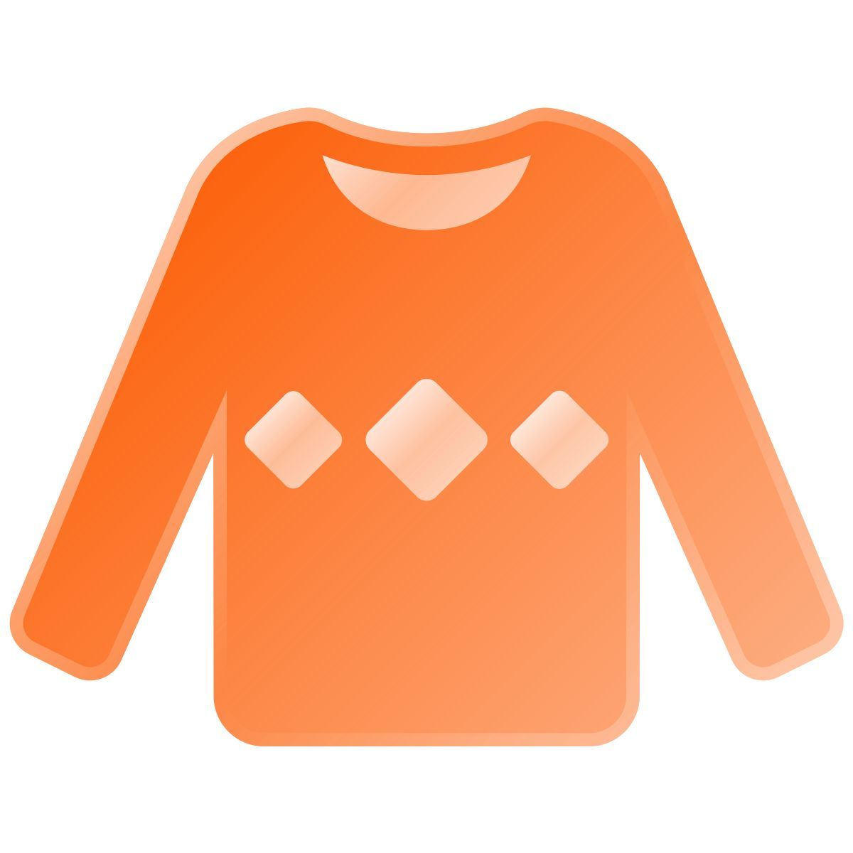 liquid glass color style pullover icon