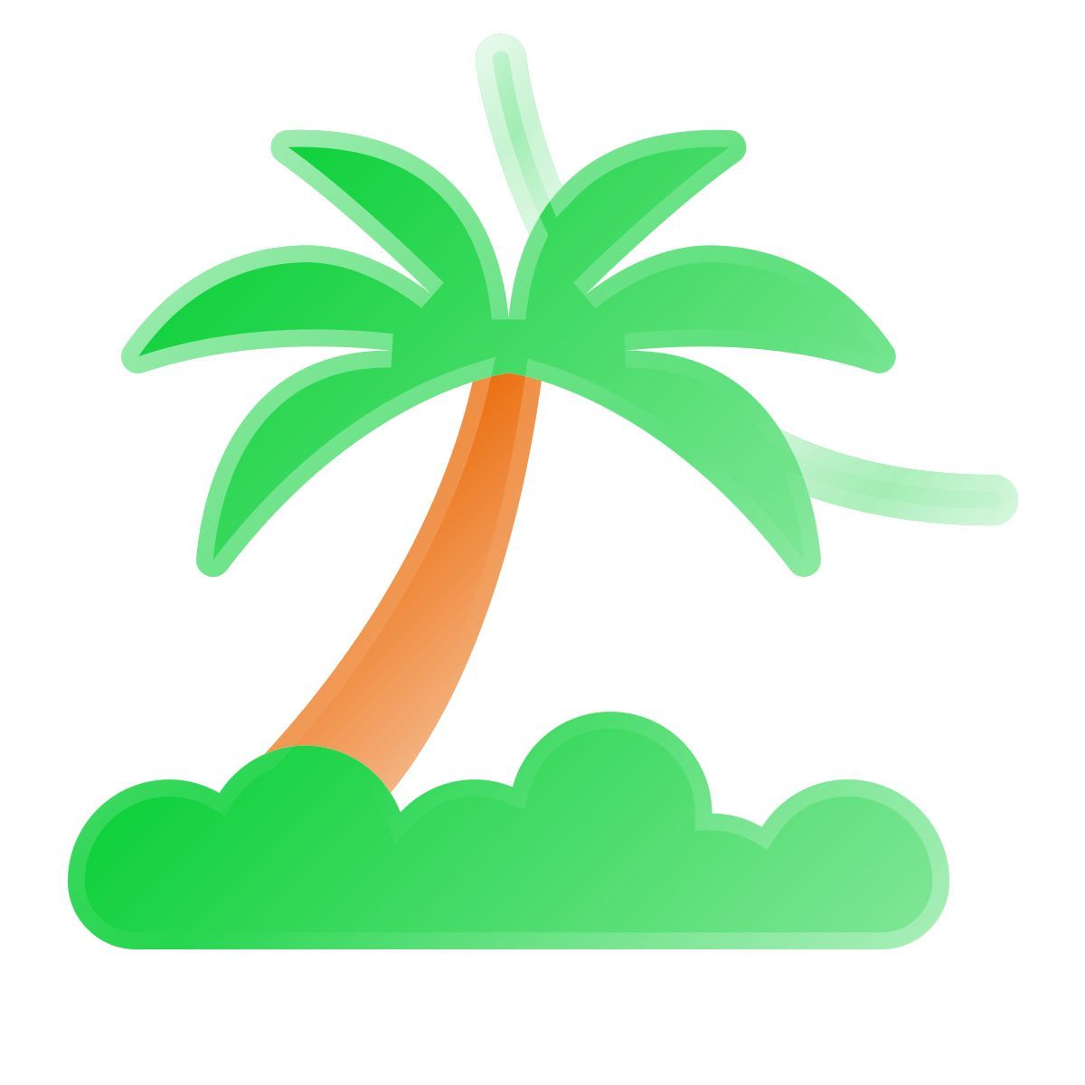 liquid glass color style dschungel icon