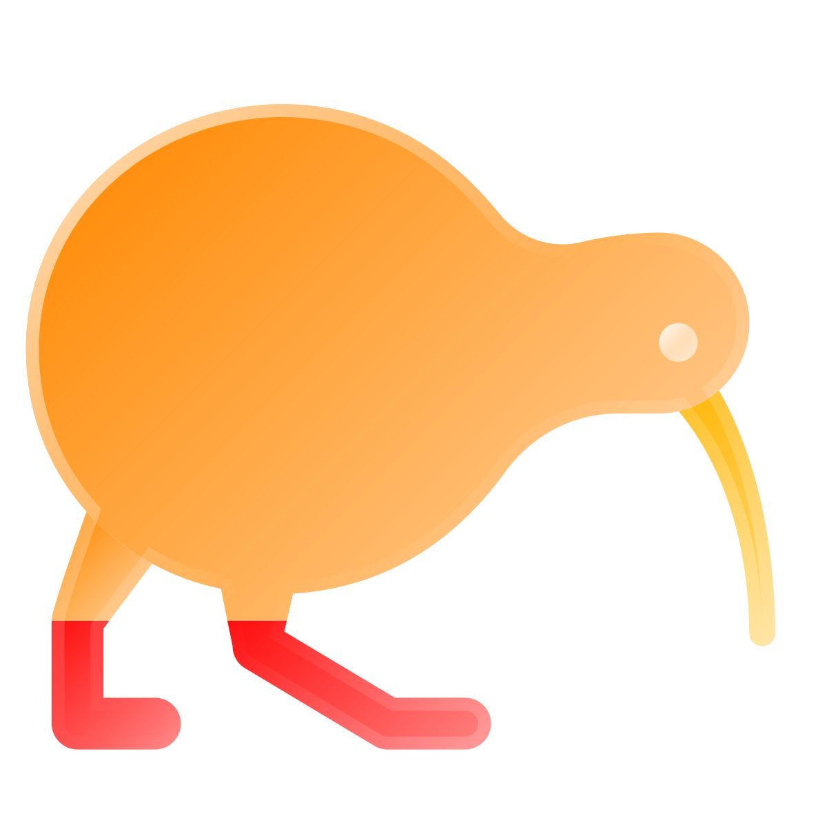 liquid glass color style kiwi icon