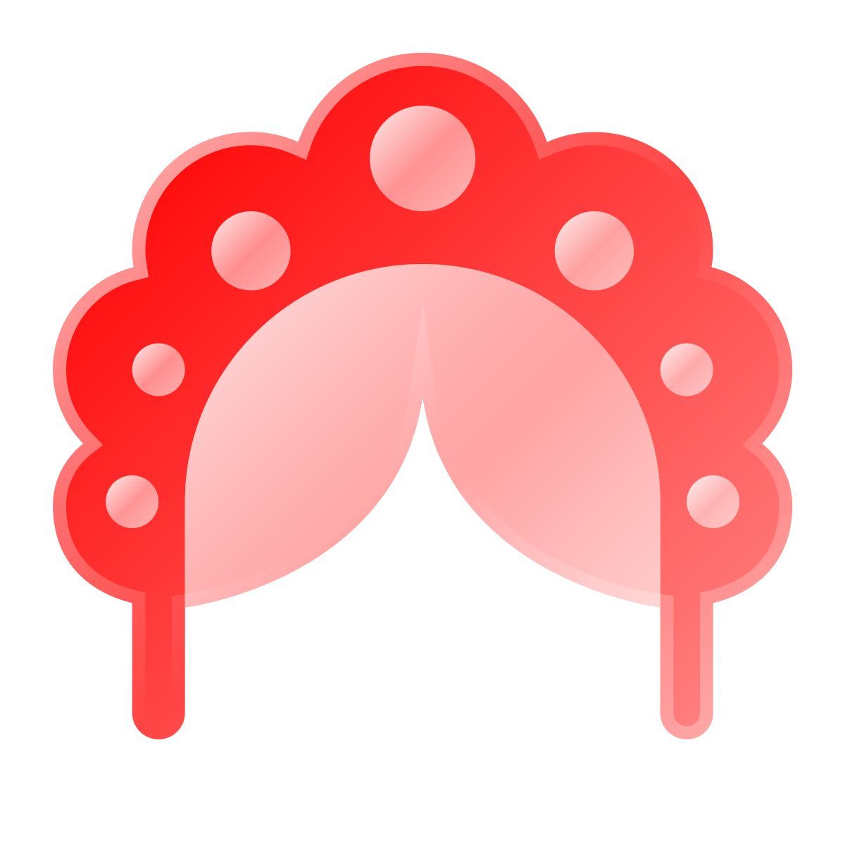 liquid glass color style kokoshnik icon