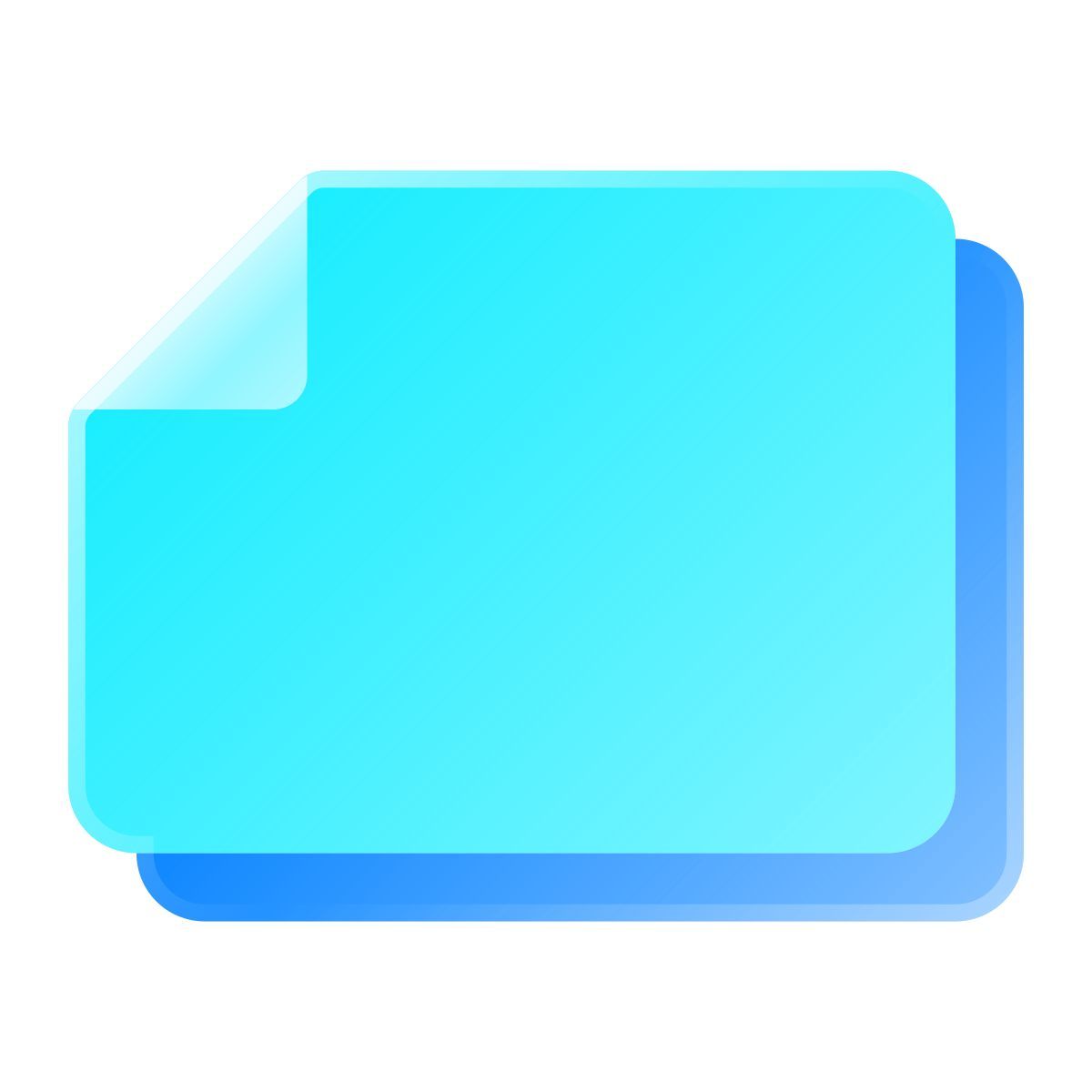 liquid glass color style etichette icon