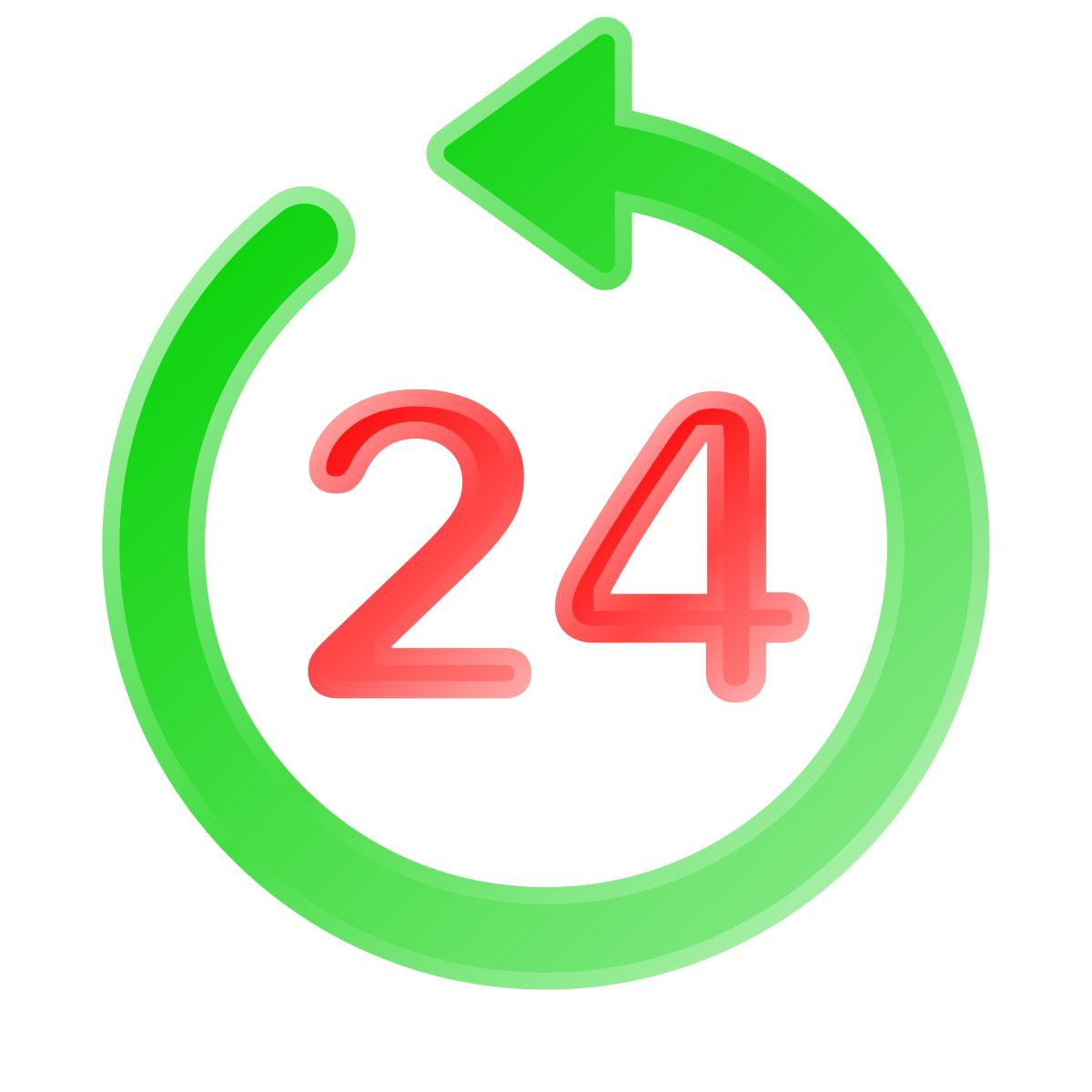 liquid glass color style 24 dernières heures icon