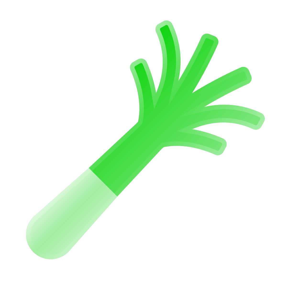liquid glass color style puerro icon