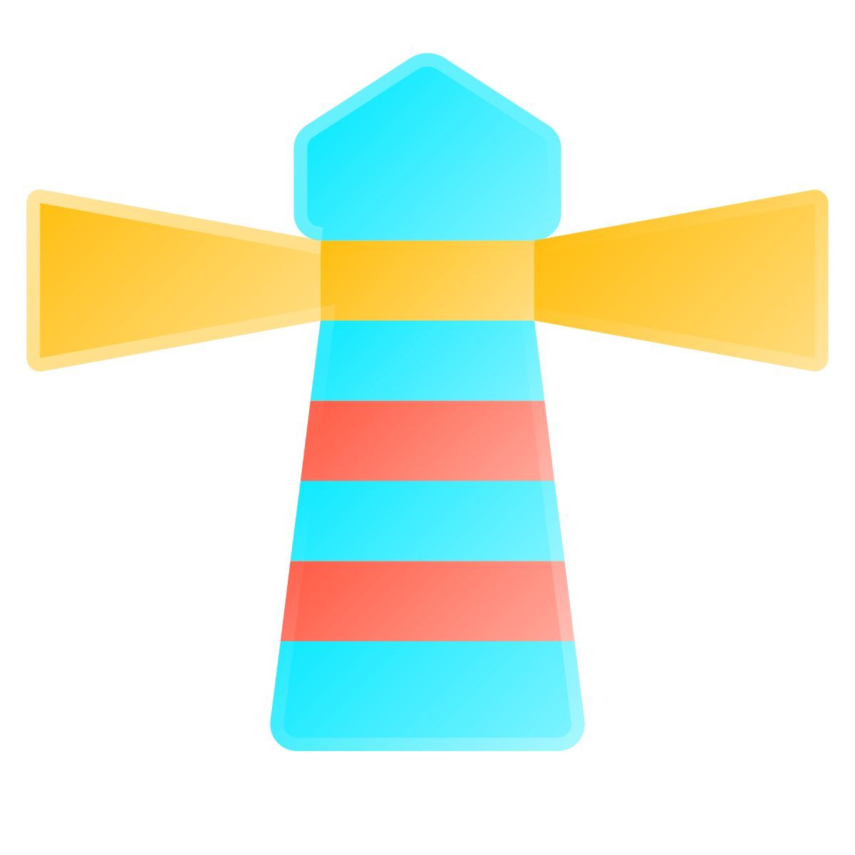 liquid glass color style 灯塔 icon