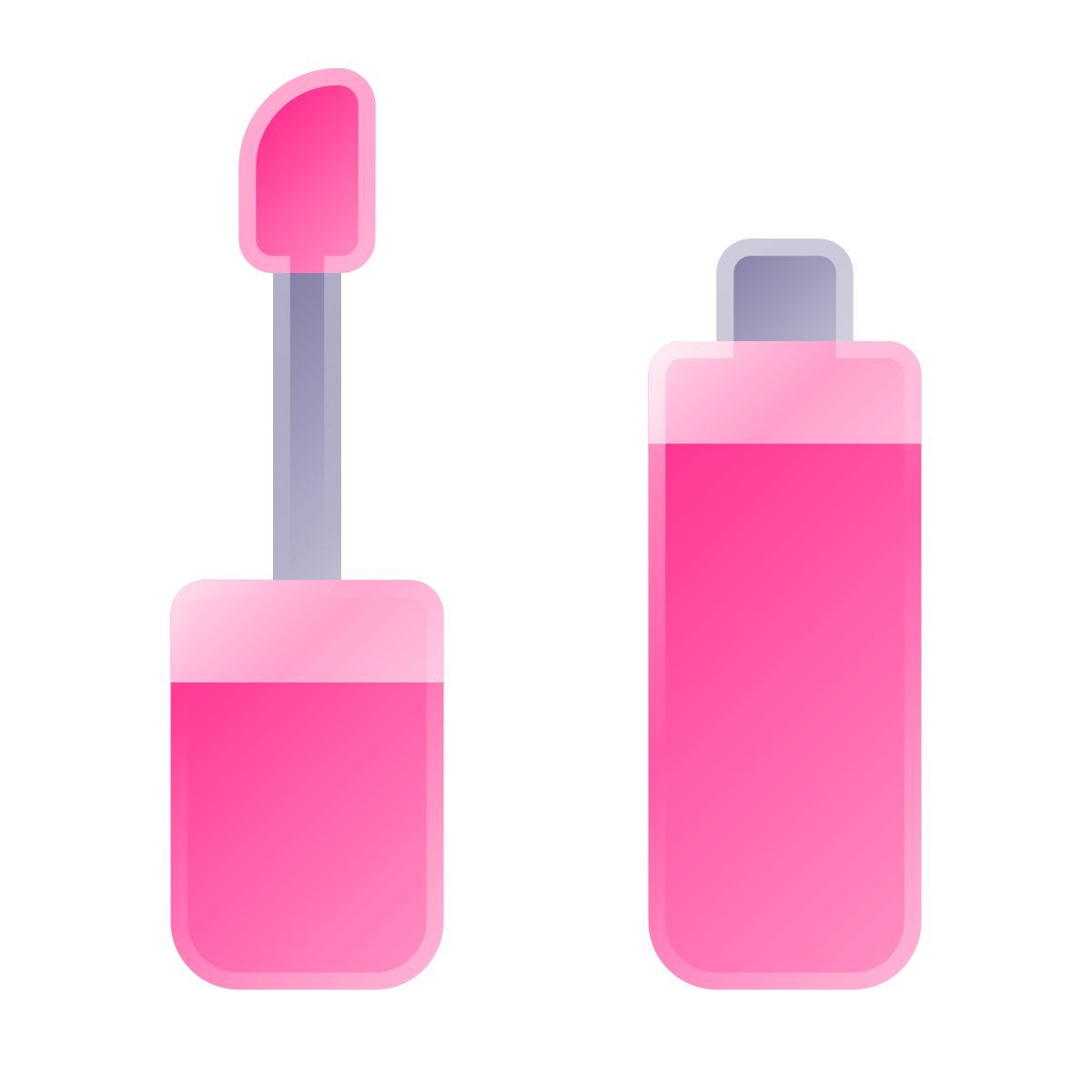 liquid glass color style brilho labial icon