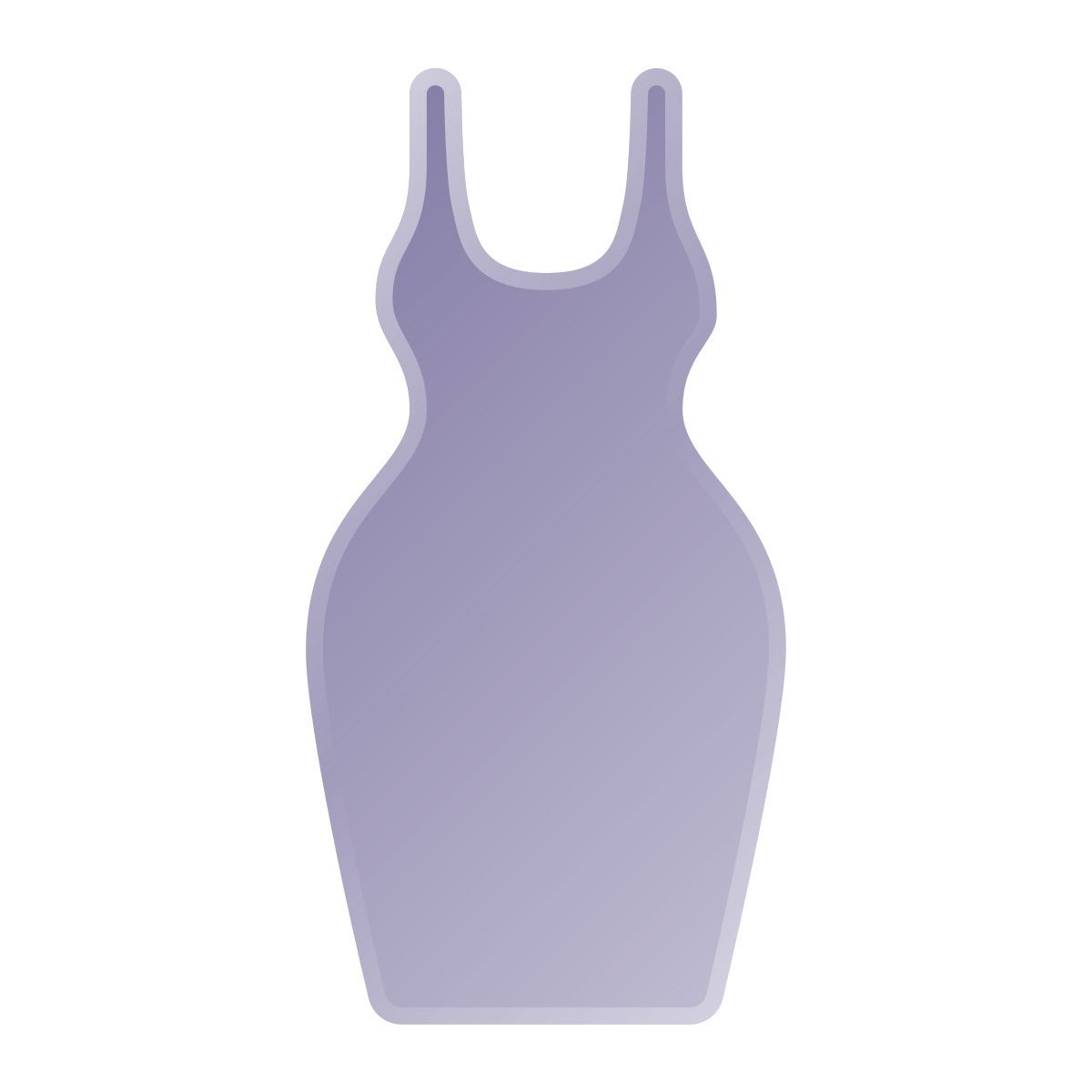liquid glass color style vestido negro pequeño icon