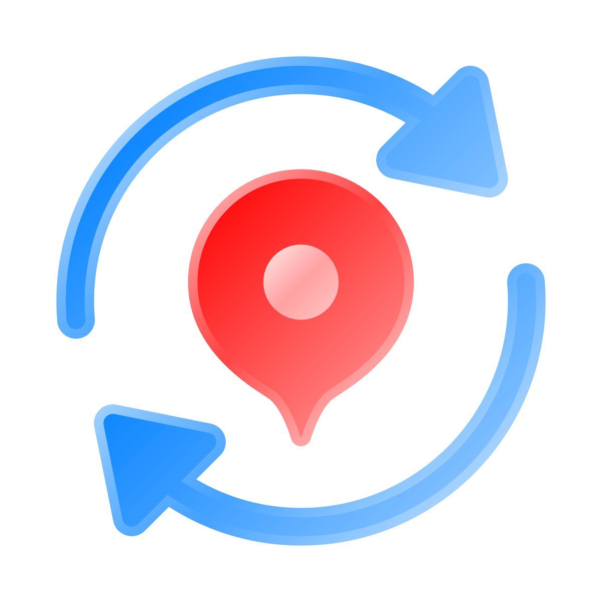 liquid glass color style location update icon