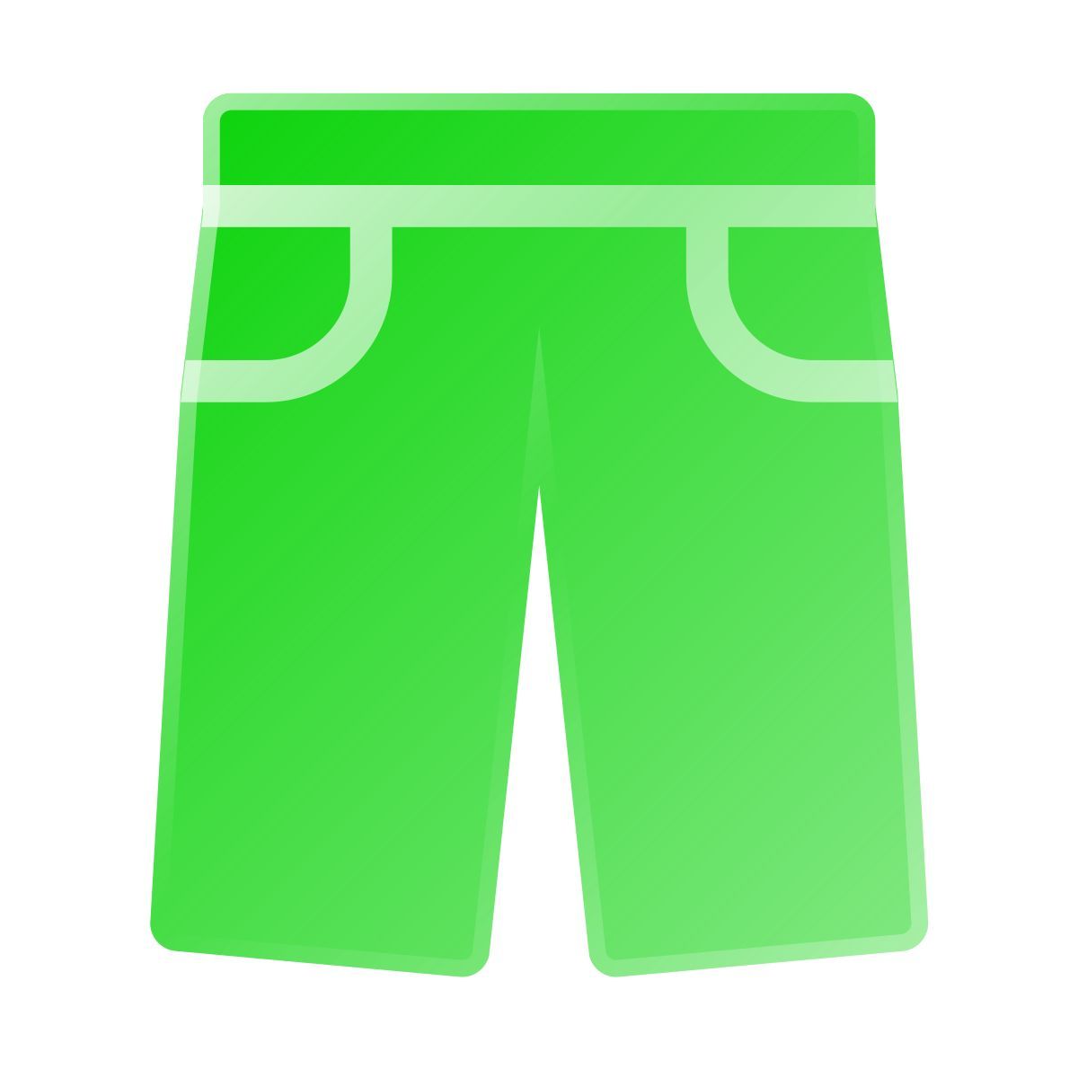 liquid glass color style lange shorts icon