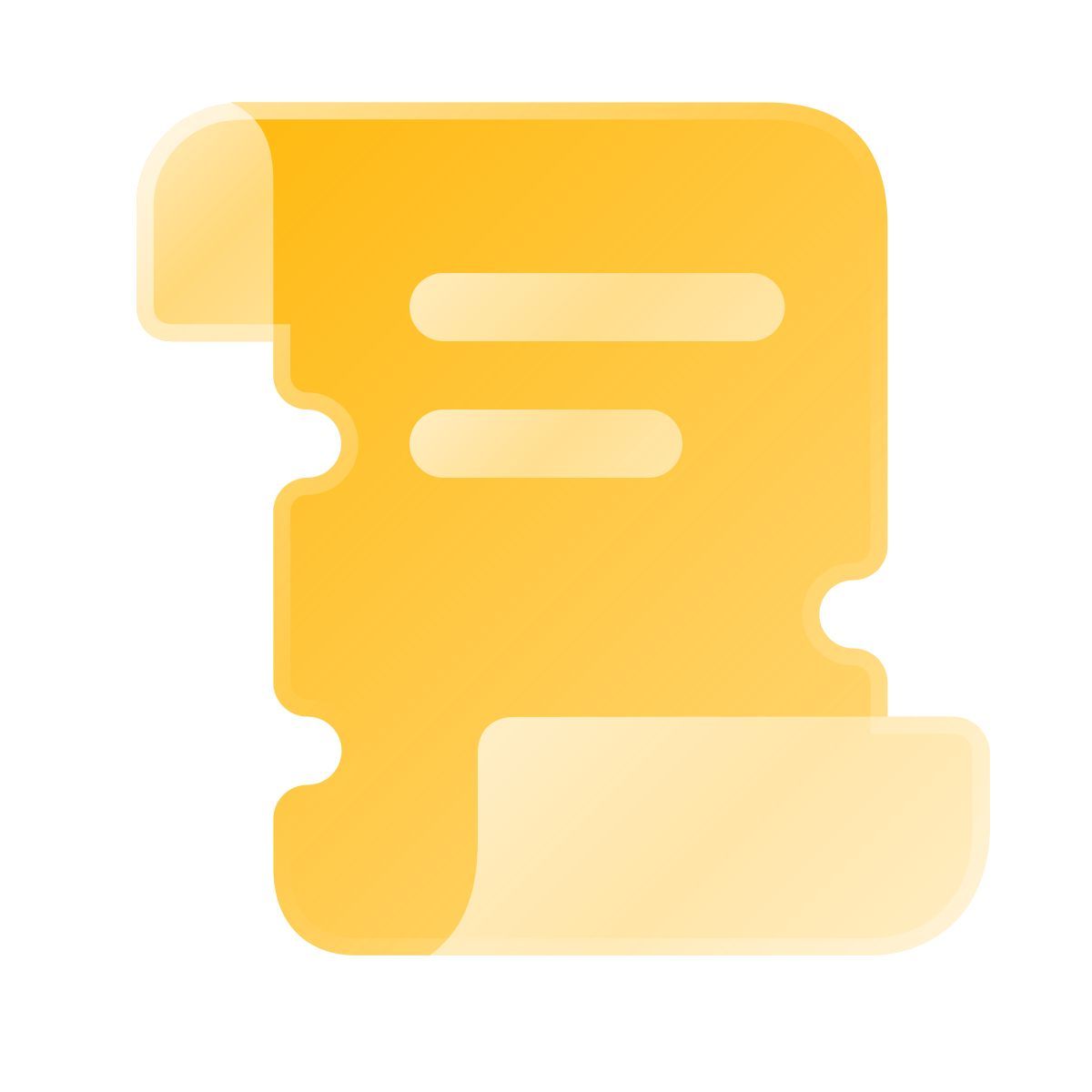 liquid glass color style 마법 스크롤 icon