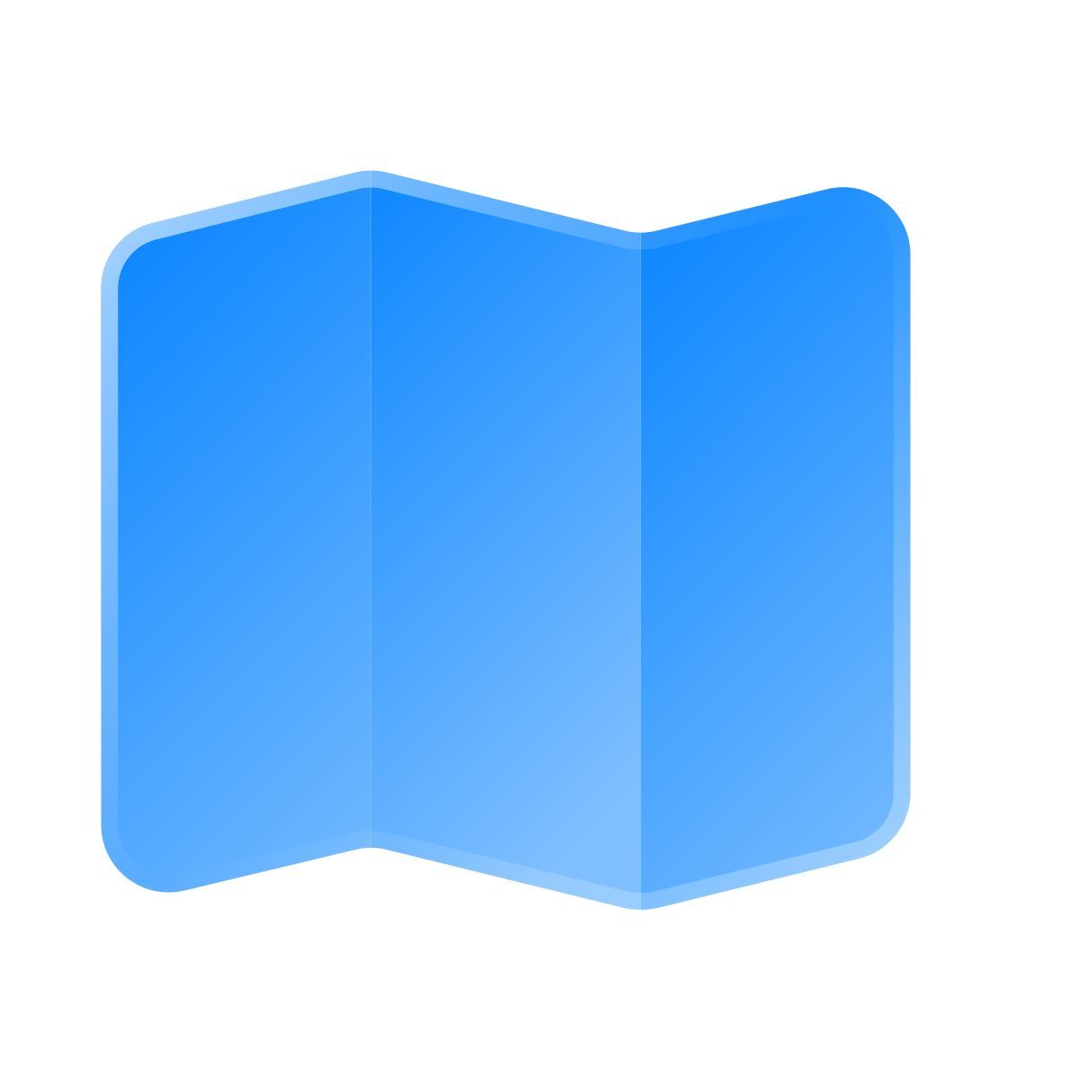 liquid glass color style mapa icon