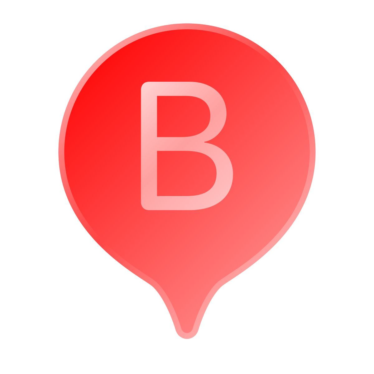 liquid glass color style маркер b icon