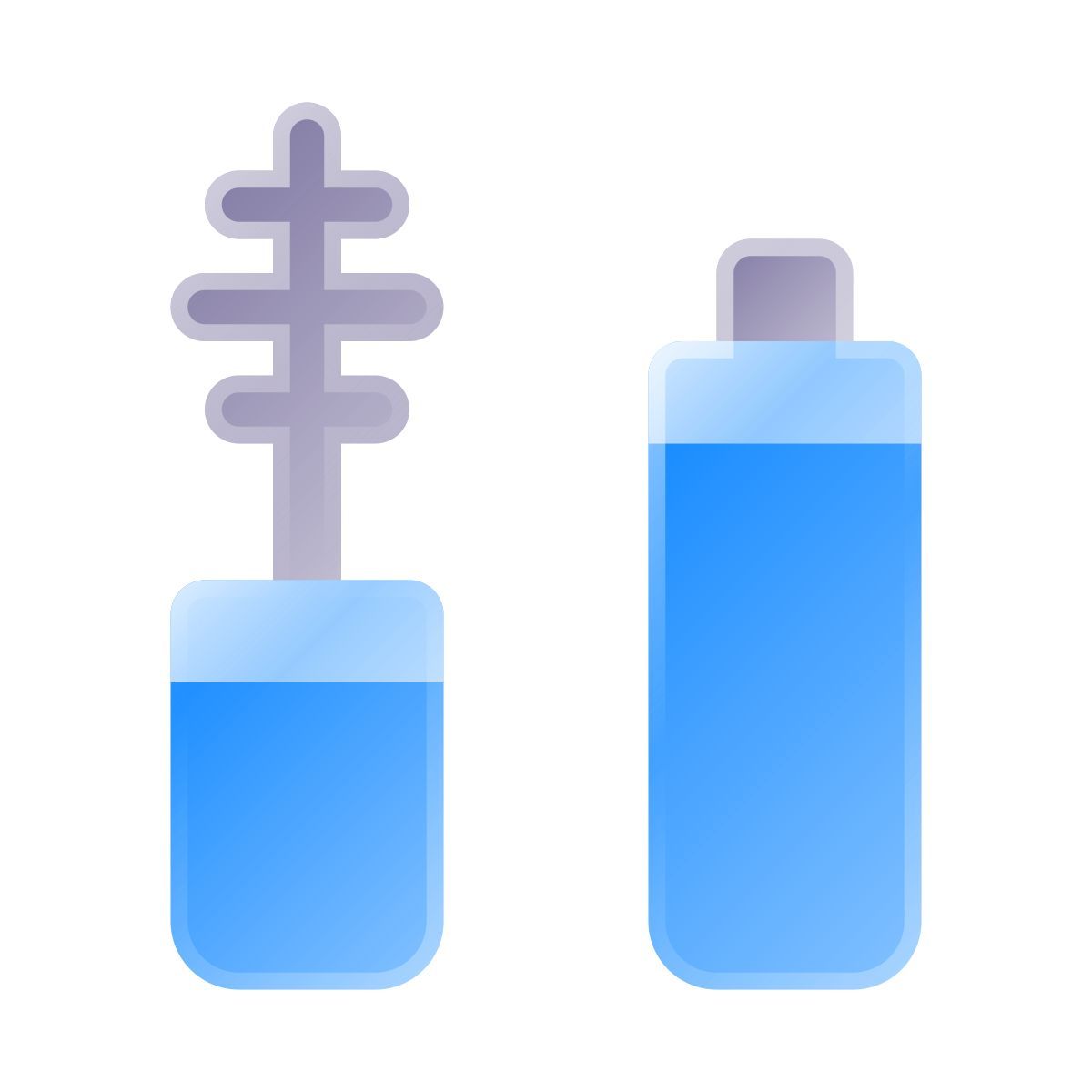 liquid glass color style rímel icon