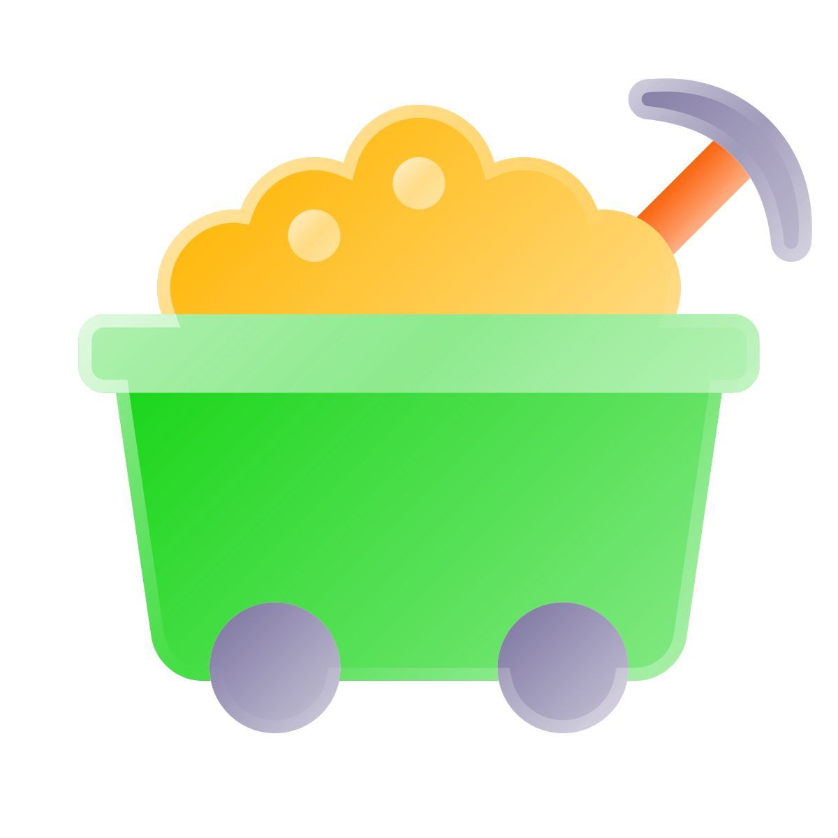 liquid glass color style вагонетка icon