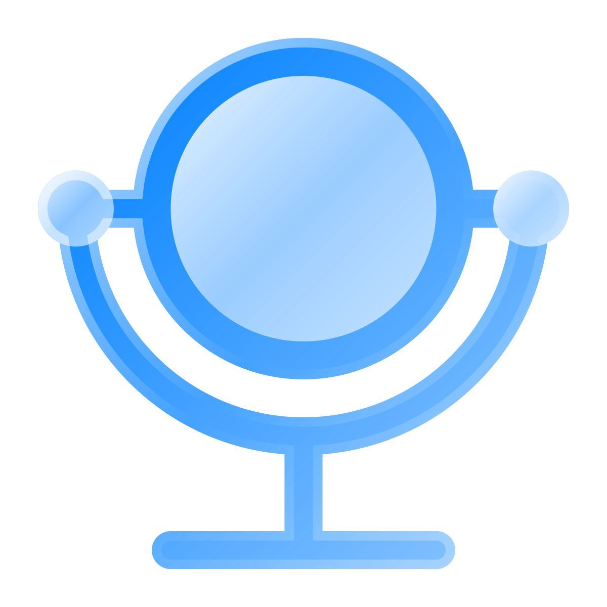 liquid glass color style espelho icon