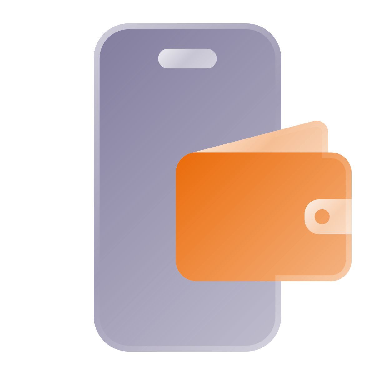 liquid glass color style 手机店钱包 icon