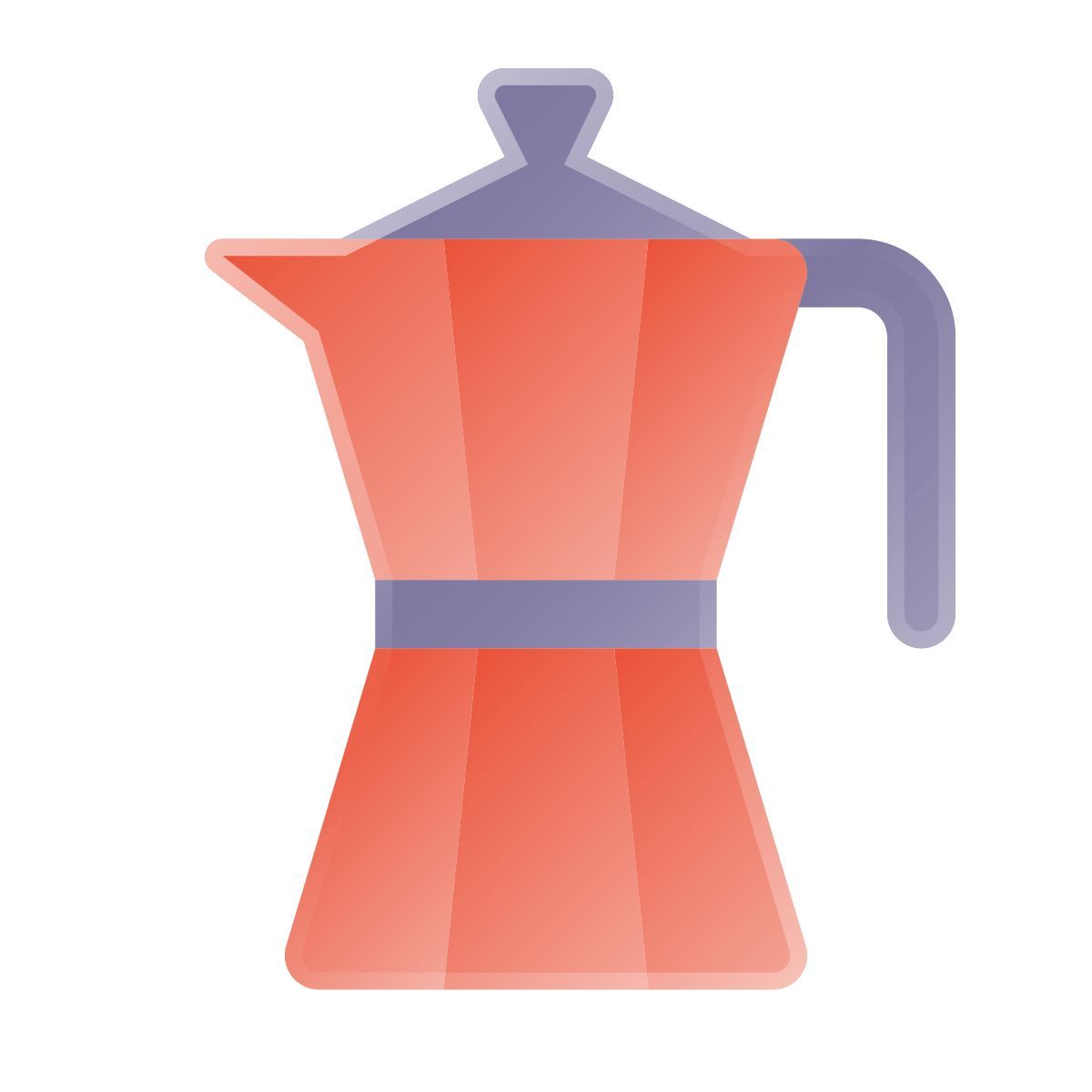 liquid glass color style 摩卡壶 icon