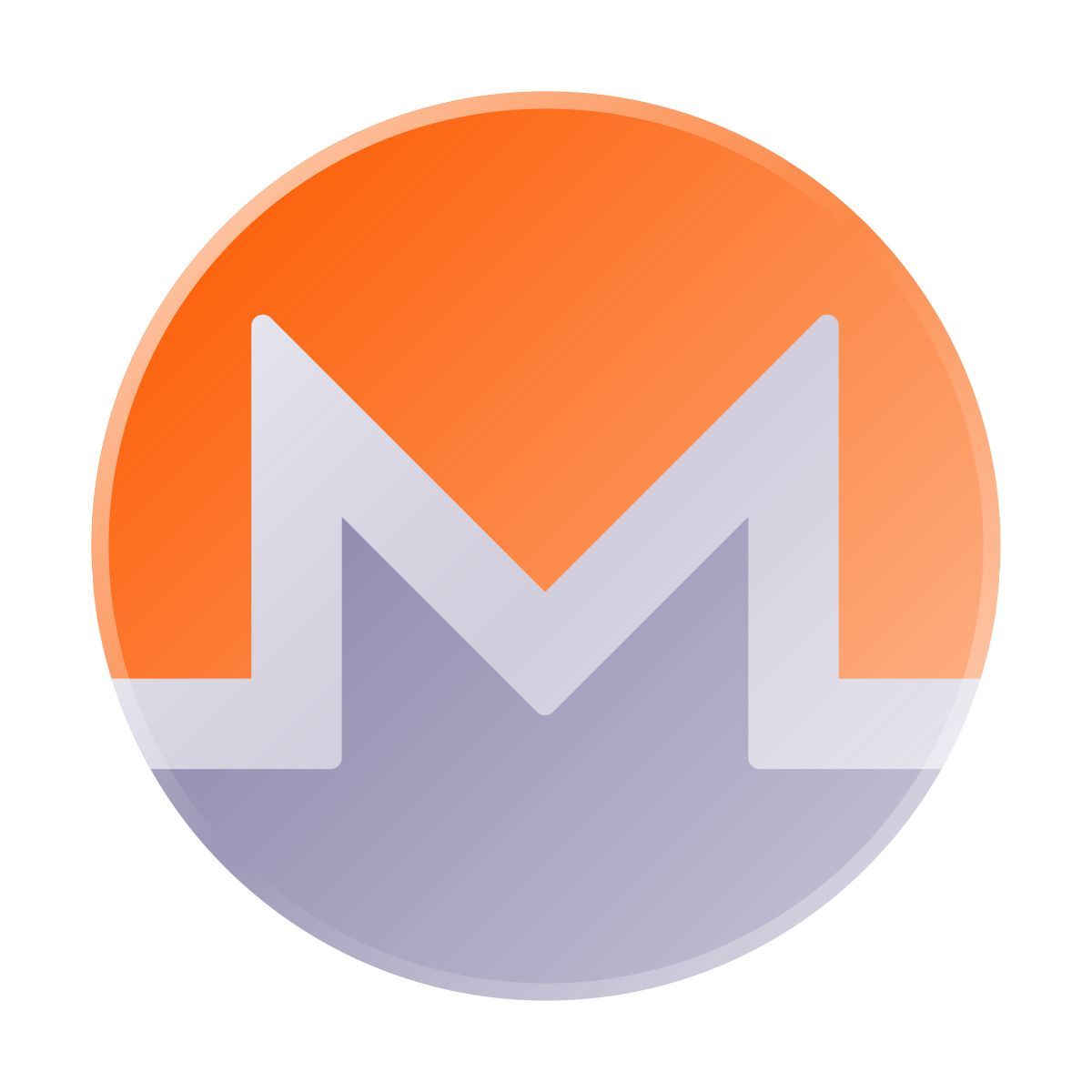 liquid glass color style monero icon