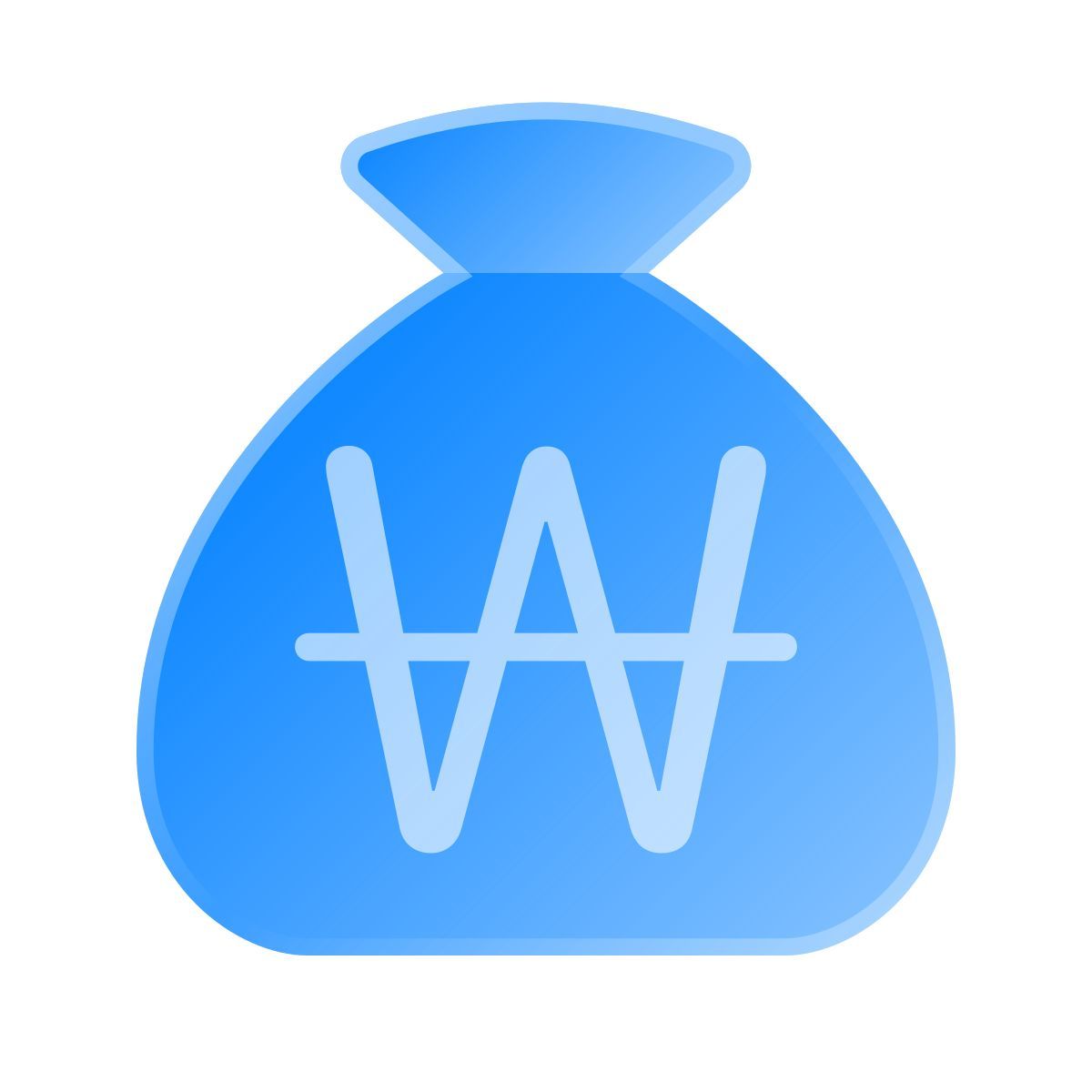 liquid glass color style мешок с вонами icon