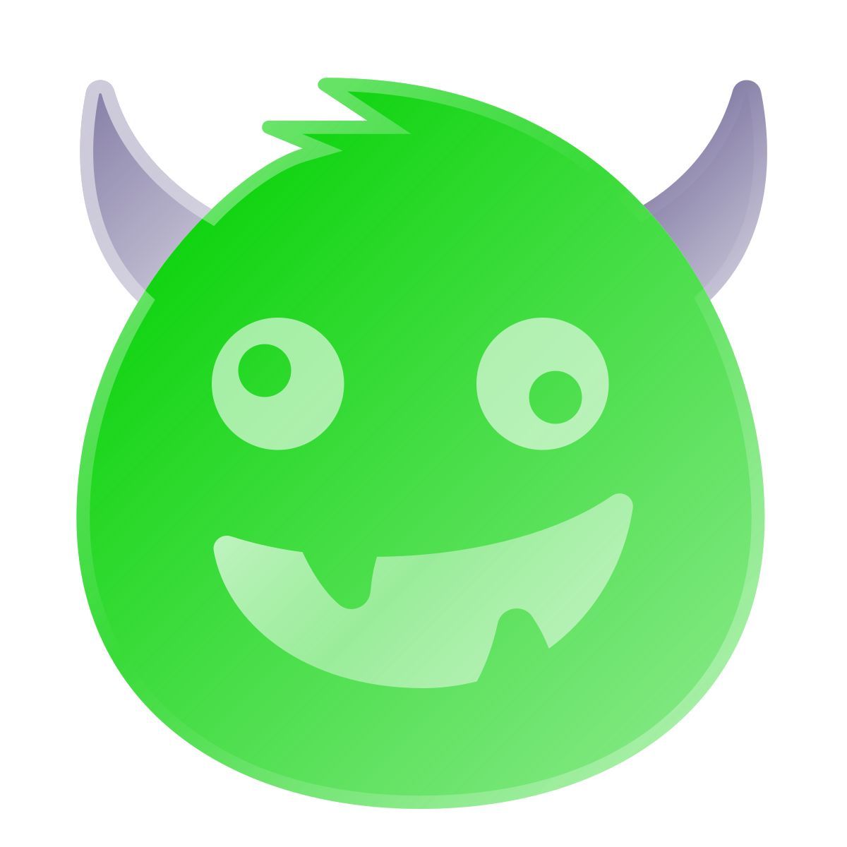 liquid glass color style monstre icon