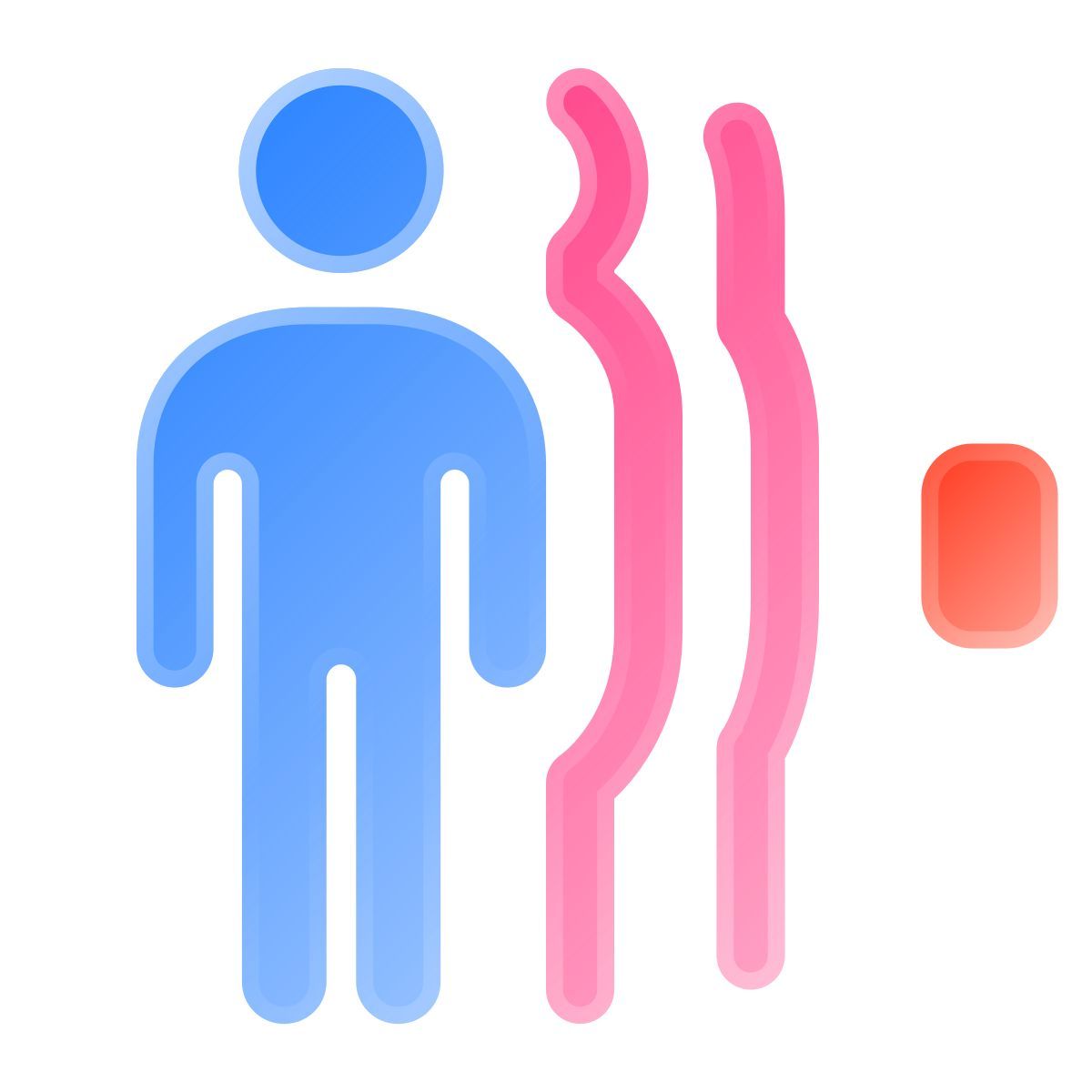 liquid glass color style motion detector icon