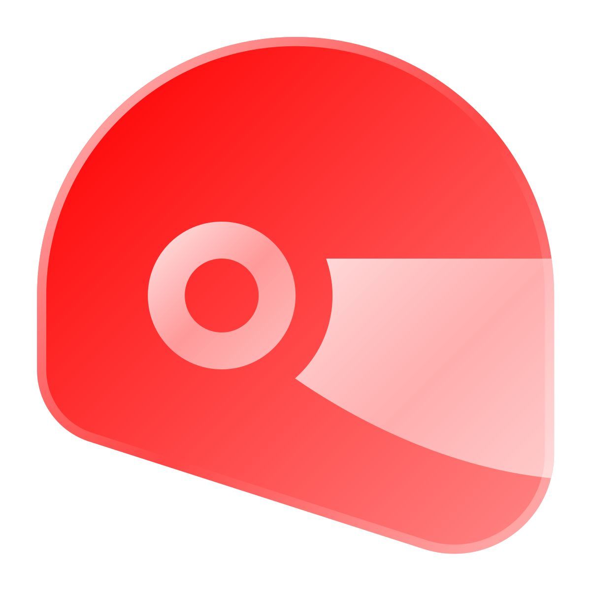liquid glass color style motorradhelm icon